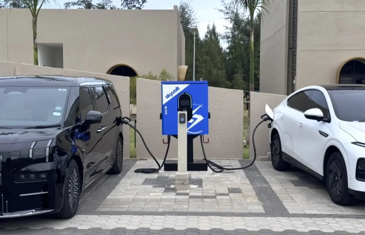 SkyVolt EV charger deployed at a premium property in Malaysia
